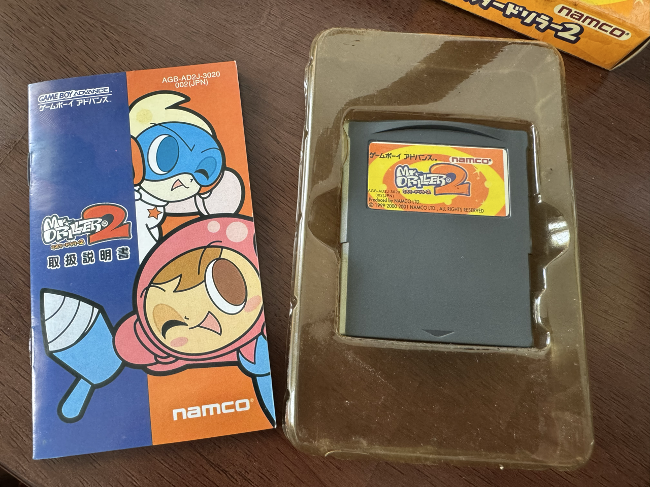 Mr. Driller 2 cart in plastic holder and manual